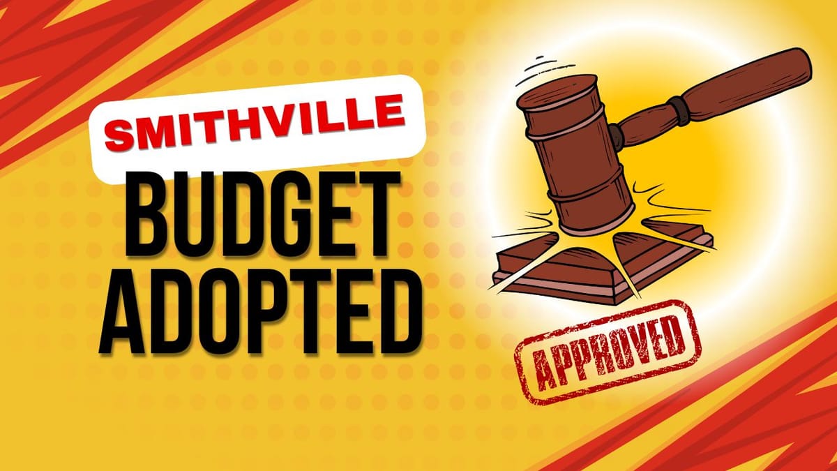 Smithville Adopts Fiscal Year 2026 Budget