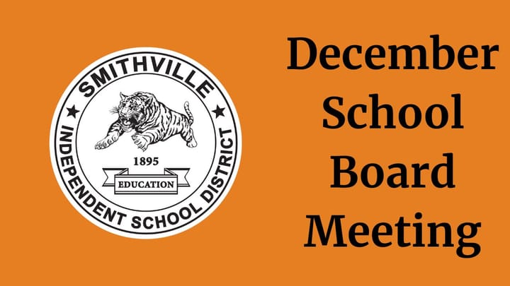 Smithville ISD December School Board Meeting Recap